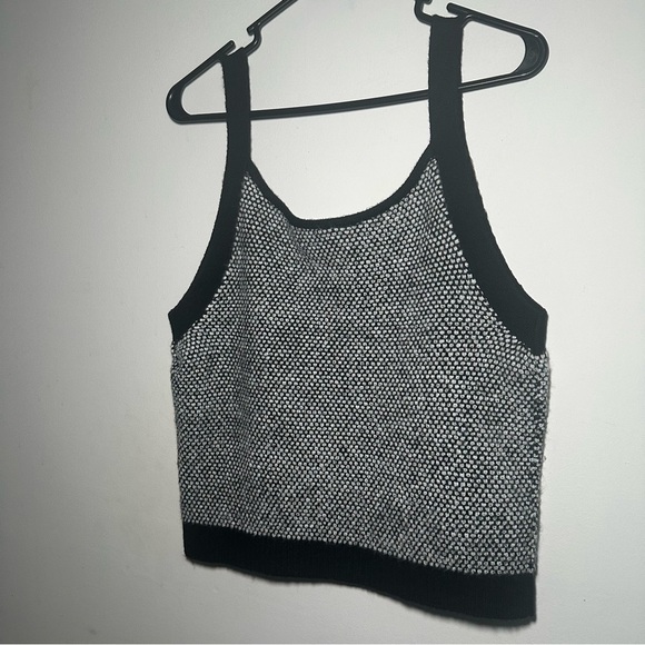 Lilly Pulitzer Black Safari Tweed Knit Cormac Sweater Tank Top Size Large - Picture 10 of 13